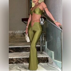 Olive Green Pant Set